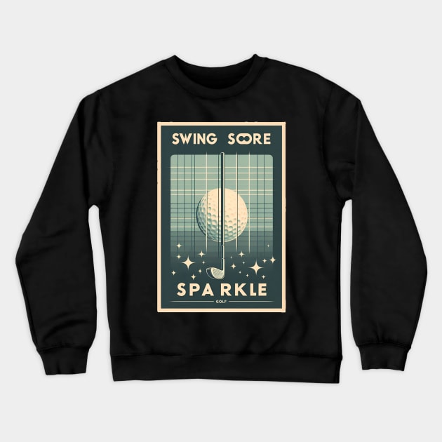 Swing Score Sparkle Crewneck Sweatshirt by CreationArt8